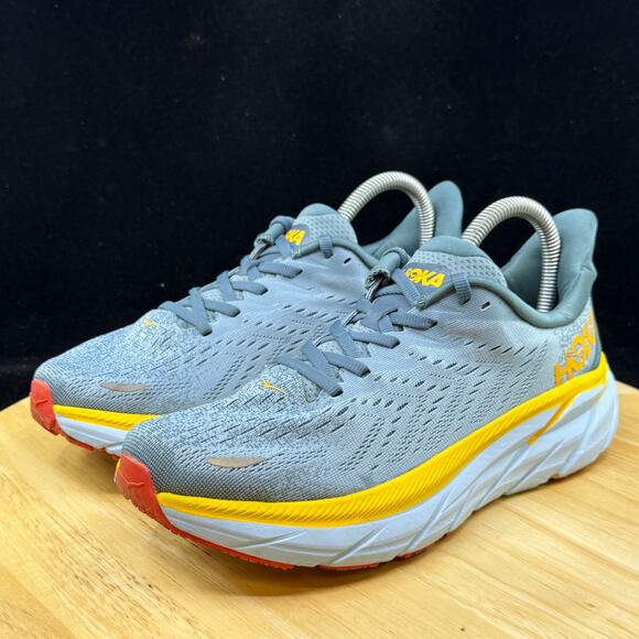 HOKA Clifton 8 Women’s Running Shoes – Blue/ Yellow Size 7B Athletic shoes - Picture 7 of 11